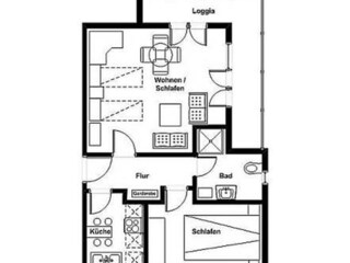 Vakantieappartement Sellin Grondplan 35