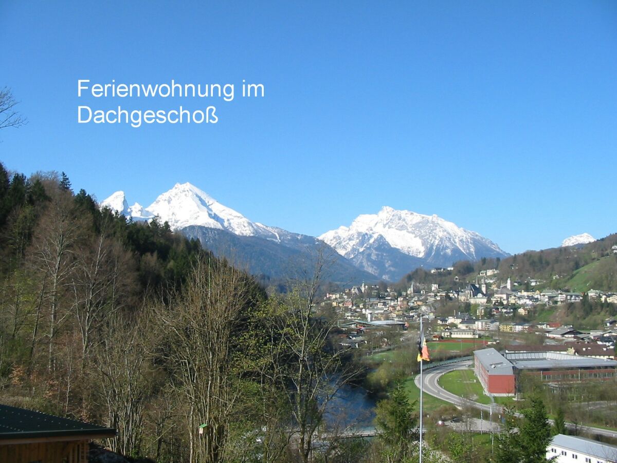 Blick vom Westbalkon auf Berchtesgaden