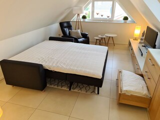 Schlafsofa (160x200) Ferienwohnung Grachtenhimmel