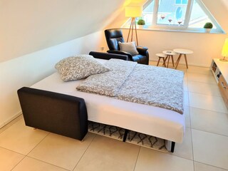 Schlafsofa Ferienwohnung Grachtenhimmel