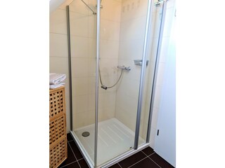 Dusche (fast ebenerdig) Ferienwohnung Grachtenhimmel