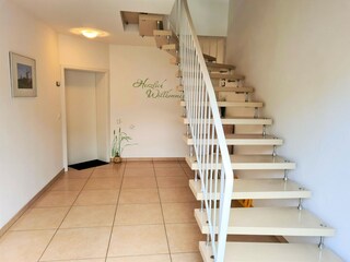 Treppenhaus ins 2. OG zur Ferienwohnung Grachtenhimmel