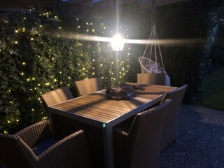 Überdachte und windgeschützte Terrasse