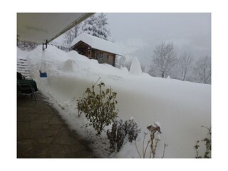 Die weiße Pracht vor der Tür