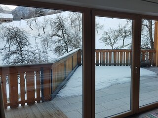 Ausblick Schlafzimmer Hochparterre