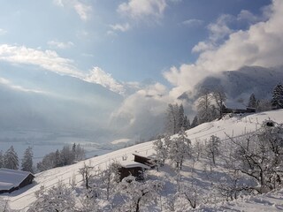 Ausblick ins Tal - Winter