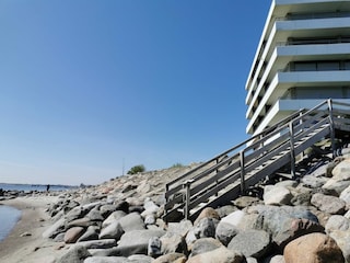 Strand vor dem Haus
