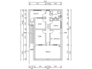 Holiday house Vir Floor Plan 23