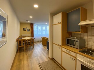 Küche u. Eßecke Wohnung Nr. 3, Erdgeschoß