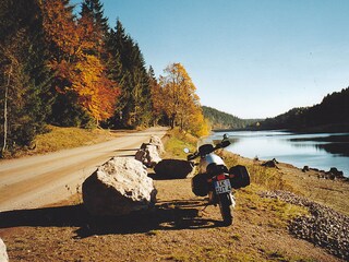 motorbike trip to the river dam "Lütsche"