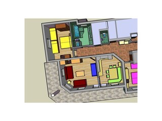 Grundriss der Ferienwohnung