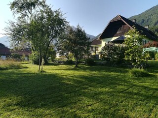 house seen from lower garden
