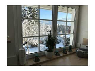 Apartment Tinney Ausblick Küche Winter