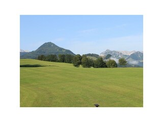 Bauernhof Oberhochstätt Aussicht vom Balkon