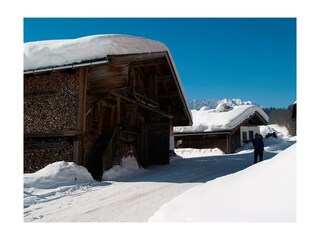 das Zuhäuserl am Hacklhof im Winter
