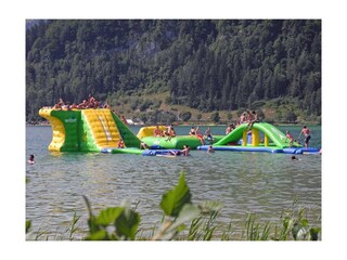 Der neue Aqua-Funpark am Ostufer Walchsee