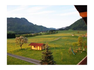 Gasteighof Wohnung 2 Ausblick vom Balkon