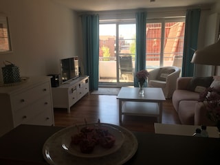 Blick aus der offenen Küche