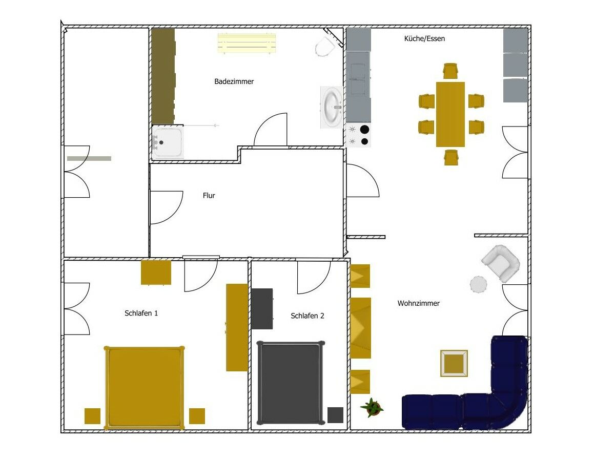 Grundriss Ferienwohnung