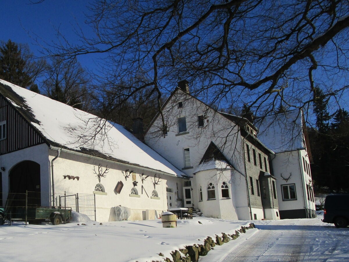 Das Jagdschloss im Winter