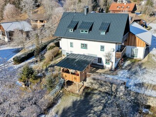 Blick auf die Südseite Haus Enzian