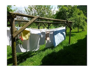 luftgetrocknete Bettwäsche