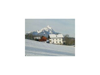 unser Haus im Winter