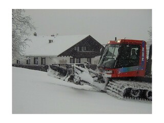 gut präparierte Pisten bis zum Haus