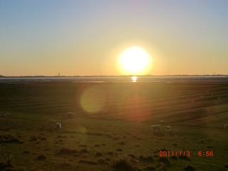 Sonnenuntergang über Nordstrand