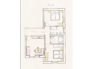 Vakantieappartement Mühlbach in Südtirol Grondplan 22