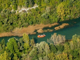 Unspoiled nature in the canyon of Cetina river