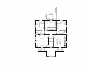 Villa Chiusi Pianta del piano 25