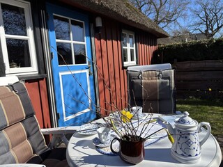 Draußen die April-Sonne genießen