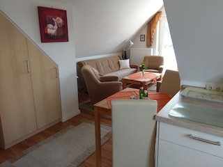Blick in den Wohnbereich