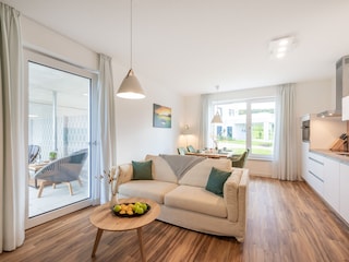 Wohnbereich und Küche