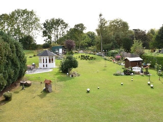 Blick aus dem Fenster vom kleinen Schlafzimmer