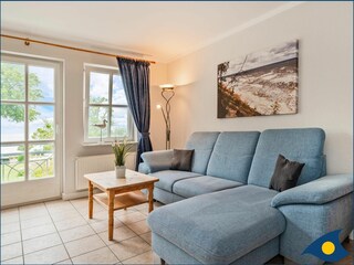 Wohnzimmer mit Meerblick