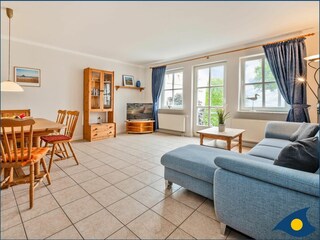 Wohnzimmer mit Meerblick