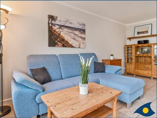 Wohnzimmer mit Meerblick