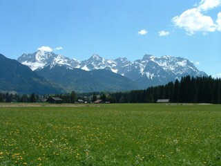 Blick auf das Karwendelgebirge