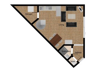 Appartamento per vacanze Nieuwvliet Pianta del piano 22