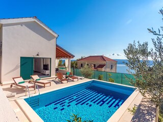 Surrounded by typical Mediterranean vegetation