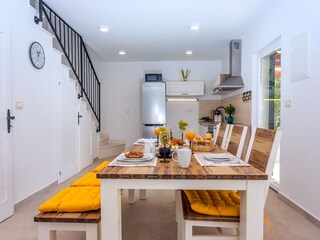 Dining room, and a fully equipped kitchen