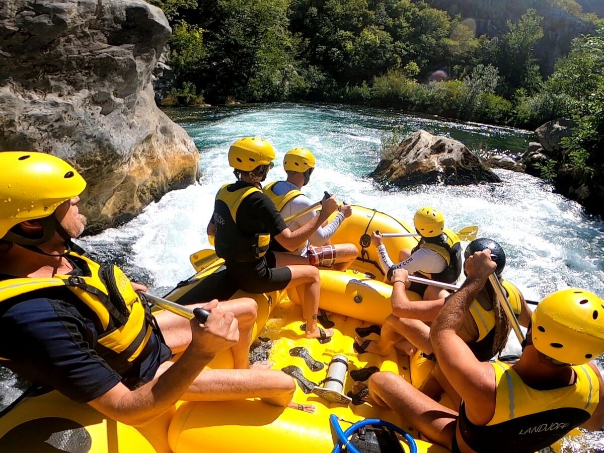 Rafting auf dem Fluss Cetina, 10 km von der Villa