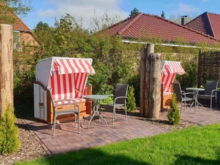 Terrasse mit Strandkörben