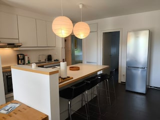 Küche mit Frühstückstheke