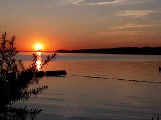 Das Haff bei Sonnenuntergang
