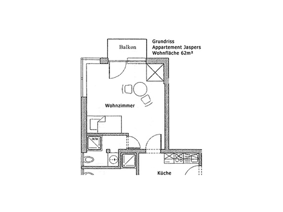 Grundriss Jaspers Ferienwohnung