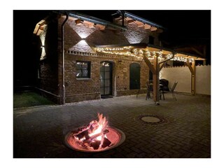 Außenansicht Terrasse im Winter