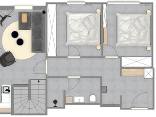 Ferienwohnung Juist Grundriss 38